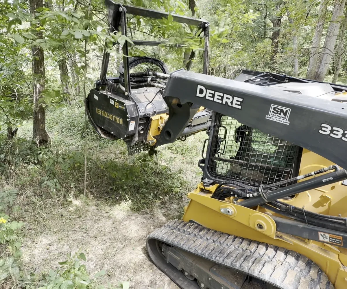 Mid Missouri Forestry Mulching crew at work