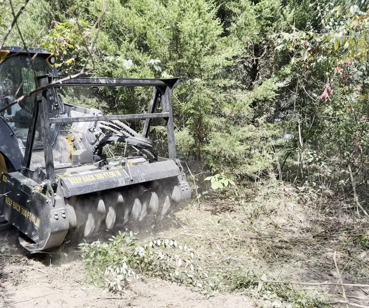 Mid Missouri Forestry Mulching crew at work