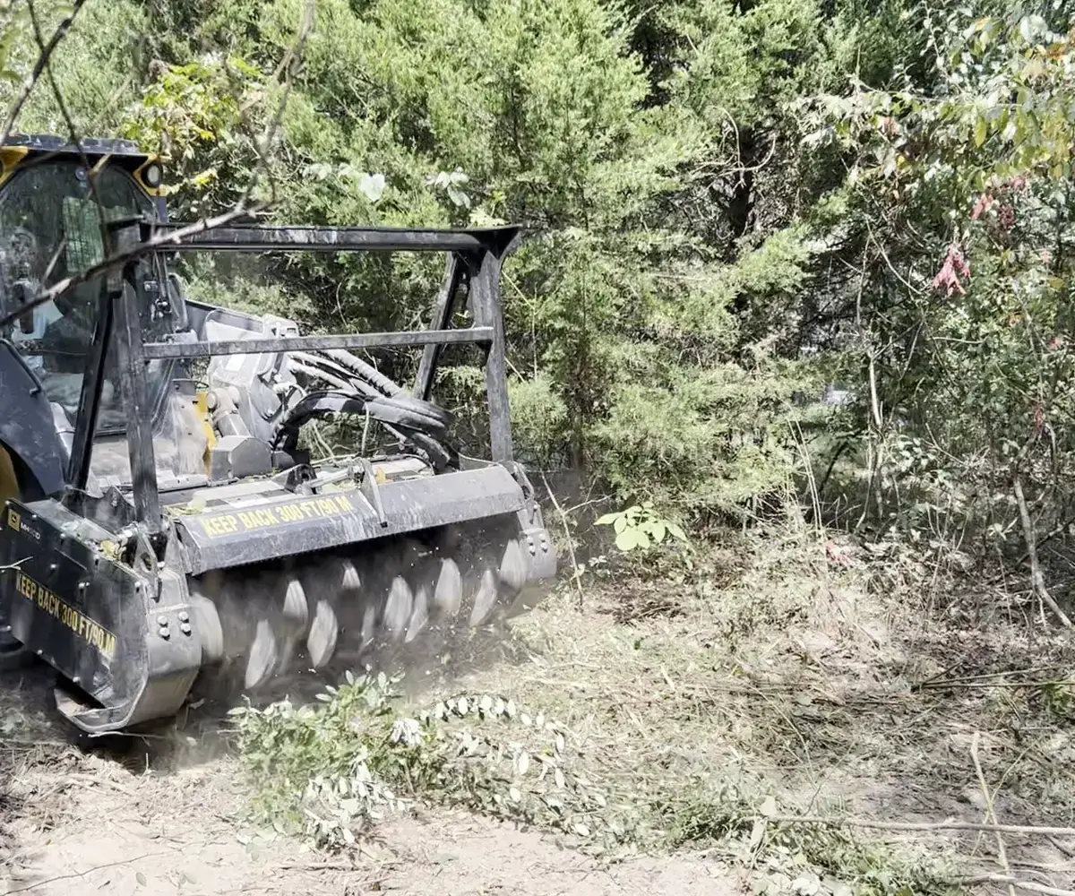 Mid Missouri Forestry Mulching crew at work