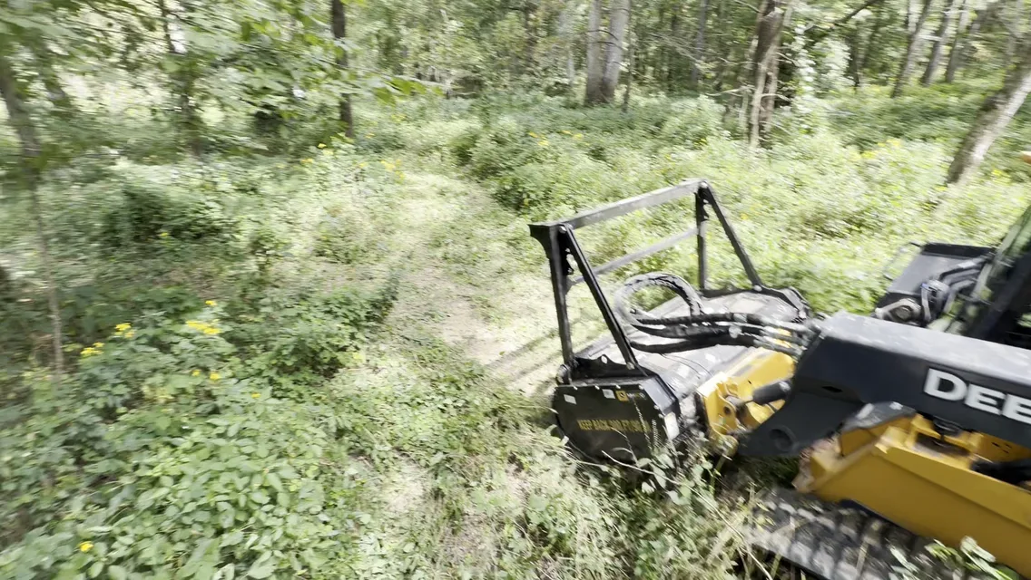 Building Site Clearing by Mid Missouri Forestry Mulching