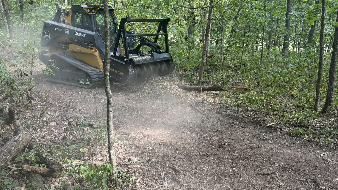 Trail Clearing by Mid Missouri Forestry Mulching
